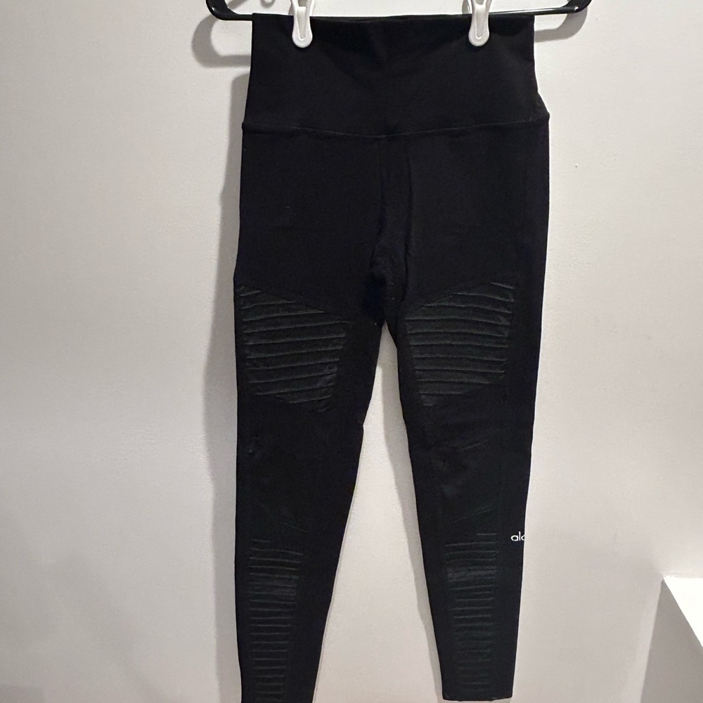 Alo Black Moto Leggings